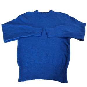 Astor One~VTG~Lambs Wool Angora Blend~Royal Blue~Sweater~Old Money~Size Small